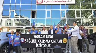 CHP Genel Başkan Yardımcısı Suat Özçağdaş, Çankaya İlçe Milli Eğitim Müdürlüğü binasının güvenli olmadığını belirterek, boşaltılmasını talep etti