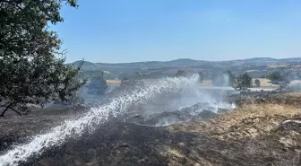 Orhaneli'deki Anız Yangını Söndürüldü