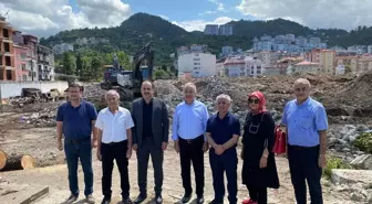 AK Parti Giresun Milletvekili Ali Temür Adliye Sarayı inşaatını inceledi