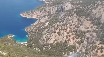 Muğla'da Orman Yangınına Havadan ve Karadan Müdahale