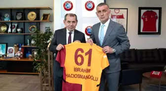 Galatasaray Başkanı Dursun Özbek, TFF Başkanı Hacıosmanoğlu'nu ziyaret etti