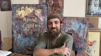 Genç Ressam İstanbul Sokaklarını Çiziyor