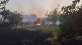 Erzin'de otluk alanda çıkan yangın söndürüldü