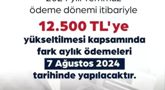 En düşük emekli aylığı 12 bin 500 liraya çıkarıldı