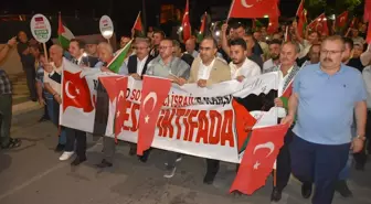 Afyonkarahisar'da İsrail'in Gazze saldırıları protesto edildi