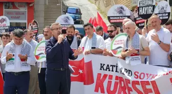 Artvin'de Hamas liderine suikast protesto edildi