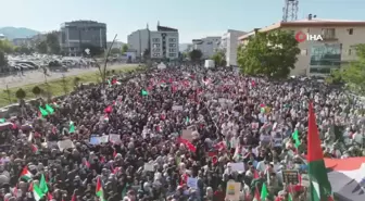 Bingöl'de binlerce kişi hamas lideri Haniye için yürüdü