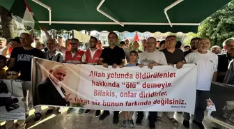 Isparta'da Filistin'e Destek Protestosu