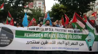 Sivas'ta Hamas lideri İsmail Haniye ve Gazze'deki zulmü protesto yürüyüşü düzenlendi