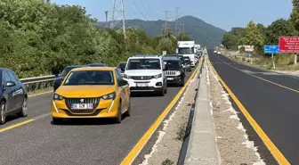 Bolu Dağı'nda çalışma nedeniyle trafik yoğunluğu