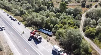 Erzincan'da otobüs kazası: 1 ölü, 40 yaralı