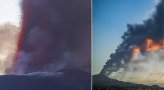 Etna Yanardağı lav püskürtmeye başladı! Bölge için 'Kırmızı' kodlu uyarı mesajı