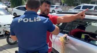 Aksaray'da Hatalı Park Eden Sürücü Polis Memuruna Direndi