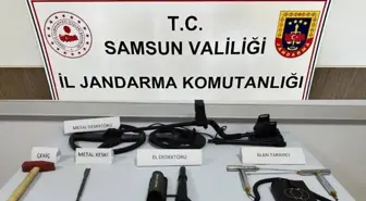 Samsun'da Kaçak Kazı Yapan 3 Kişi Yakalandı