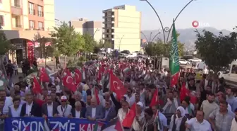 Yüzlerce Şırnaklı İsmail Heniyye'nin vasiyeti için yürüyüş düzenledi