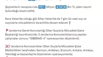 İçişleri Bakanı: 'Siberağ-4' Operasyonunda 86 Şüpheli Yakalandı