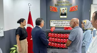 Sinop Valisi Mustafa Özarslan, Şehit Piyade Teğmen Bekir Can Kerek adına düzenlenen anı köşesini ziyaret etti