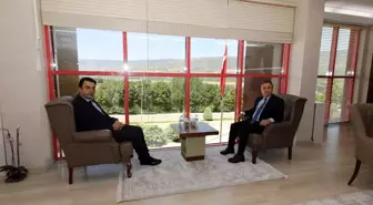 Tokat Valisi Abdullah Köklü, TOGÜ Rektörü Prof. Dr. Fatih Yılmaz'ı ziyaret etti