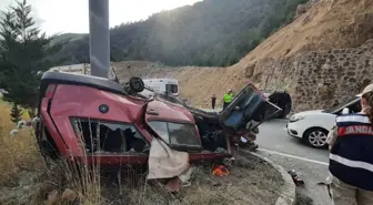 Gümüşhane'de trafik kazası: 1 ölü, 9 yaralı