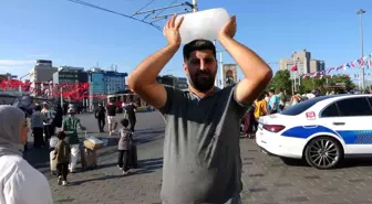 Taksim'de Sıcak Hava Yoğunluğu