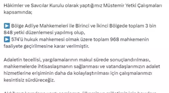 Adalet Bakanı Yılmaz Tunç, 968 yeni mahkemenin faaliyete geçirileceğini duyurdu