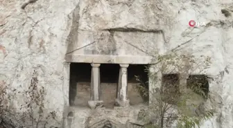 İskilip Kaya Mezarlarında Helenistik Döneme Ait Eros Figürü Bulundu