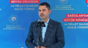 Çevre Bakanı Kurum, Bağcılar Millet Bahçesi Açılışı ve Kentsel Dönüşüm Töreni'ne Katıldı