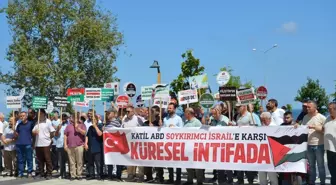 Gazze'ye yönelik saldırılar ve İran'da suikasta uğrayan Hamas lideri protesto edildi