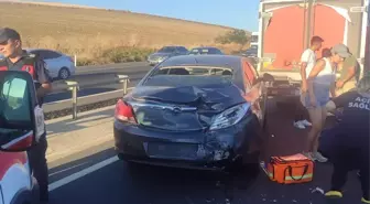 Tekirdağ'da otomobile arkadan çarpan motosikletteki 2 kişi yaralandı