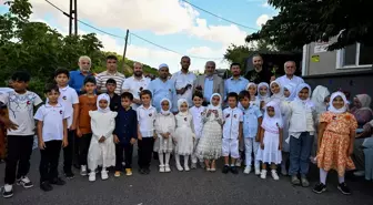 Ümraniye'deki Molla Hüsrev Camisi'nde çocuklar Kur'an-ı Kerim eğitimi alırken eğlendi