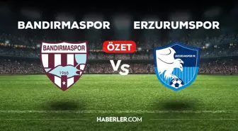 Bandırmaspor Erzurumspor maç özeti ve golleri izle! (VİDEO) Bandırmaspor Erzurumspor maçı özeti! Golleri kim attı, maç kaç kaç bitti?