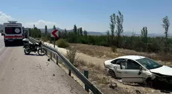 Burdur-Fethiye karayolunda otomobil şarampole düştü, 4 kişi yaralandı