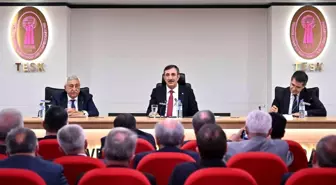 Cumhurbaşkanı Yardımcısı ve Strateji ve Bütçe Başkanı TESK'i Ziyaret Etti