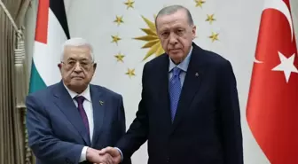 Cumhurbaşkanı Erdoğan, Filistin Devlet Başkanı Abbas'ı Kabul Etti