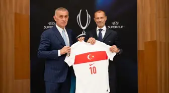 TFF Başkanı Hacıosmanoğlu, UEFA Başkanı Ceferin ile görüştü