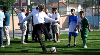 Edirne'de öğrenciler, 'Yaz Mahalle Ligi' ile sporla buluştu