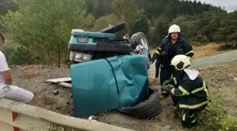 Kastamonu'da Otomobil Takla Attı: 2 Yaralı