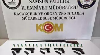 Samsun'da 4 adet ruhsatsız silahla yakalanan 2 kişi gözaltına alındı