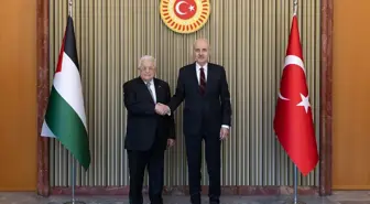 TBMM Başkanı Numan Kurtulmuş, Filistin Devlet Başkanı Mahmud Abbas ile Görüştü