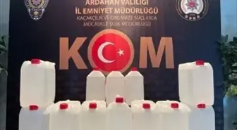 Ardahan'da bir kargo firmasında 60 litre etil alkol ele geçirildi