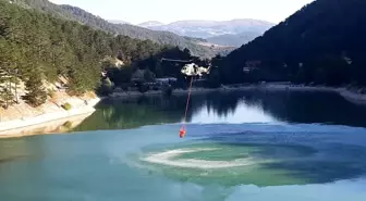 Bolu'daki orman yangınına havadan müdahale yeniden başladı