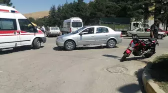 Isparta'da otomobil ile motosiklet çarpıştı: 1 yaralı