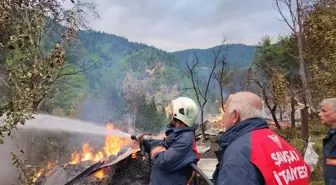 Artvin Şavşat'ta çıkan yangında 3 ev, 3 ahır ve 3 samanlık zarar gördü