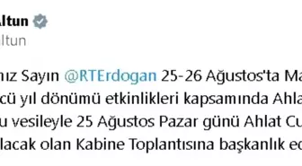 Cumhurbaşkanı Erdoğan, Ahlat Cumhurbaşkanlığı Külliyesi'nde Kabine Toplantısı yapacak