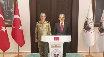 Kırklareli Valisi Birol Ekici, Tuğgeneral Erdal Köse'yi kabul etti