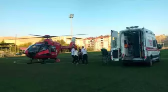 Malatya'da Kalp Krizi Geçiren Hasta Ambulans Helikopter ile Hastaneye Kaldırıldı