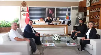 AESOB Başkanı Adlıhan Dere, Kemer Belediye Başkanı Necati Topaloğlu'nu ziyaret etti