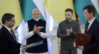 Hindistan Başbakanı Narendra Modi, Ukrayna Devlet Başkanı Vladimir Zelenskiy ile Görüştü