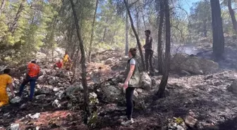 Burdur'da Yıldırım Düşmesi Sonucu Çıkan Orman Yangını Kontrol Altına Alındı