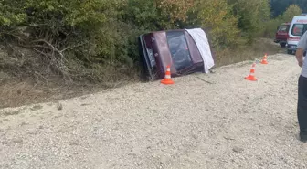 Karabük'te direksiyon başında fenalaşan sürücü kaza yaptı